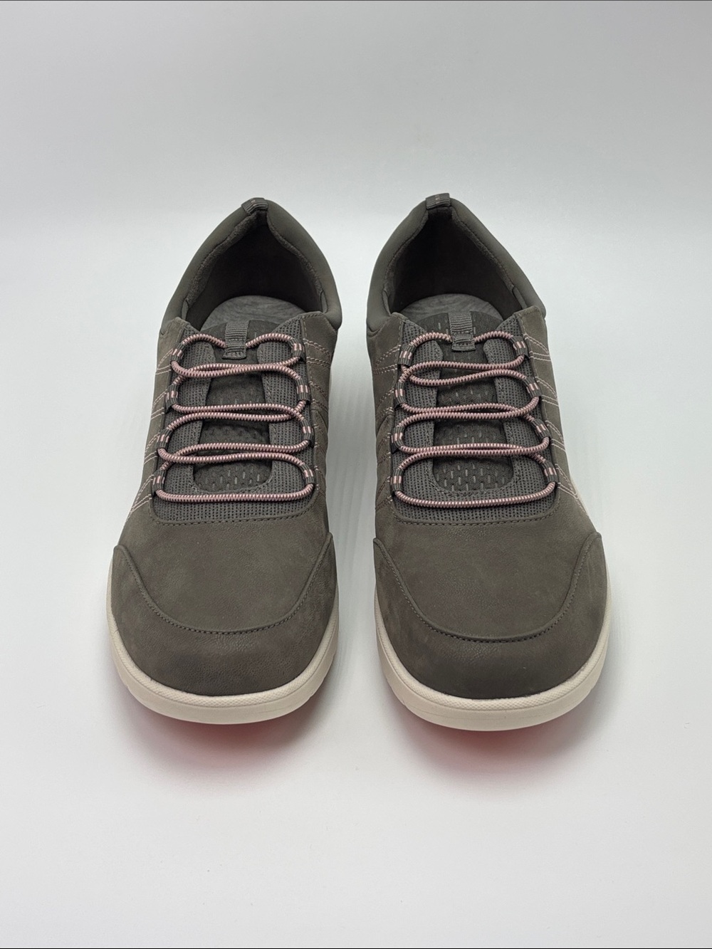 Cloudsteppers by Clarks Adella Holly Stone Slip On Sneakers - size 12W Like NEW